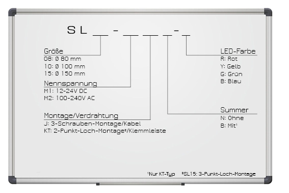 SL10 LED Dauer/Blink/Blitz SL10 LED Dauer/Blink/Blitz