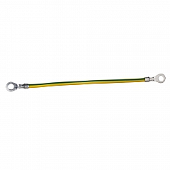 NSYEL166D6 Erdungsader 6mm2, Länge 160mm, Ösenloch 6,4mm. VPE: 10. NSYEL166D6_HDBild.jpg