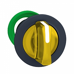 ZB5FK1383 Leuchtwahlschalter Frontelement flacher Einbau Ø 30mm gelb 3-Stellungen ZB5FK1383_HDBild.jpg