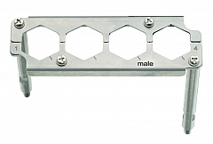 09 40 02 49913 Halterahmen, für Stifteinsätze, 4x Han HC Modular 350, Baugröße: 24 B 09_40_024_9913_CMYK01.TIF__CMYK.JPG