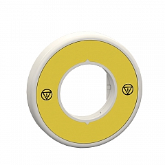 ZBY9W2M140 Beleuchtbares Schild für Not-A us/Not-Halt, 1 LED rot, 230V, ohne Text mit Symbol ohne Text mit Symbol ZBY9W2M140_HDBild.jpg