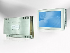 10,1' IP65 Front Edelstahl Wide Chassis Monitor Auflösung 1024 x 600 (16:9) 200 cd/m² LED VGA Eingang 230 VAC ISCH1016-b.jpg