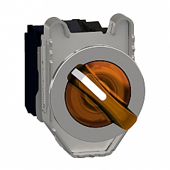 XB4FK125M5 Leuchtwahlschalter kompl. XB4F 30mm 1S+1Ö, orange, 230-240 V, 2 Schaltstellungen , 2 Schaltstellungen XB4FK125M5_HDBild.jpg