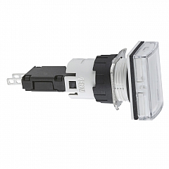 XB6DV1BB Leuchtmelder, Ø 16, rechteckig, IP 65, weiß, Integral LED, 24 V, Stecker XB6DV1BB_HDBild.jpg