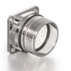 AEGA385FR0100002K000 623 Einbaudose 26-pol E 0° Außengewinde Buchse Crimp ohne Kabelkl. Flansch 30x30 AEG_002K.PNG