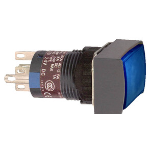 XB6EDF6B2P Leuchtdrucktaster, blau, &Oslash; 16, Unterputz, Doppeldruckentriegelung, 24 V, 2OC