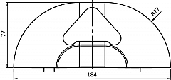 Endkappe schwarz Positionsmarkierungen: gelb Raddurchmesser > 100 mm XL-Ausführung, 1 Set (=2Stk.) 02084hhxls01_p_2d.jpg