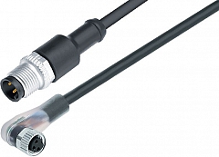 79 5011 20 03 Kabelstecker M12x1 - Winkeldose M8x1 mit LED PNP Schließer, M12, 765_0_10_DG_SK.jpg