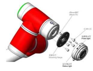 JAKA Force Sensor für JAKA Zu 3/7/18/20/30 mit TIO cable splitter bild 1.png